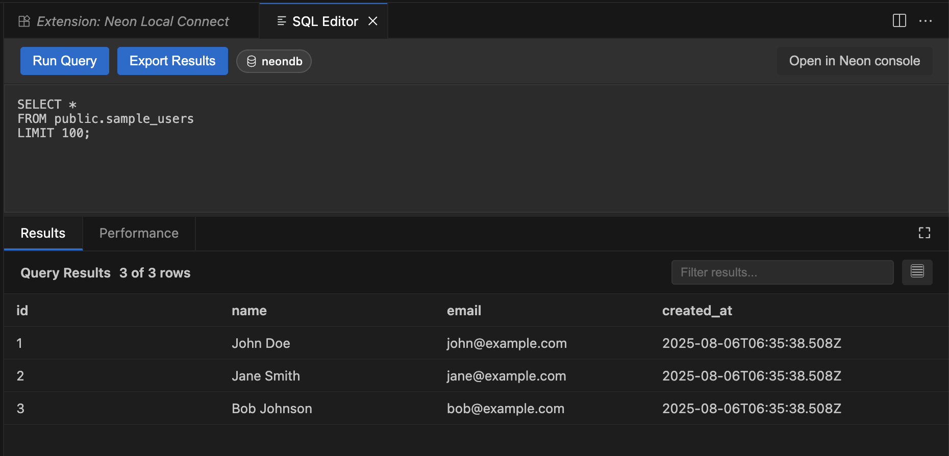 SQL Editor in your IDE